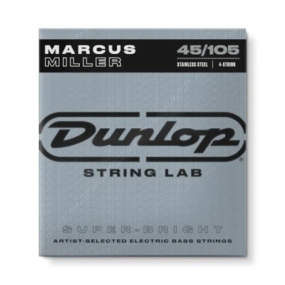 Image de Dunlop DBMMS45105 Cordes Marcus Miller Super Bright, Medium.045 .105, 4 / Ensemble