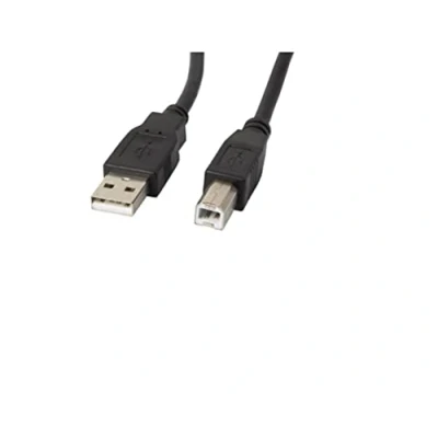 Image de Lanberg CA USBA 10CC 0005 BK câble USB 2.0 0,5 m B Noir Neuf
