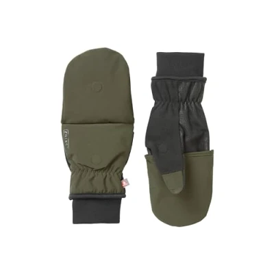 Image de SEALSKINZ Gants Coupe Vent Convertibles par Temps Froid, Olive, Taille XL, Vert XL