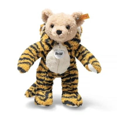 Image de Steiff Bear Tiger Hoodie Ours Teddy Tigre, 113161, Plush, Multicoloured, 27 cm