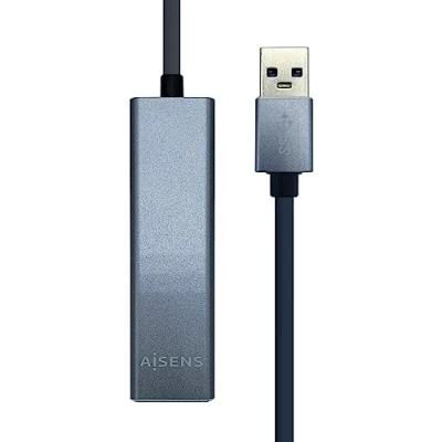 Image de AISENS A106 0401 hub &amp; concentrateur USB 3.2 Gen 1 (3.1 1) Type A Gris Neuf