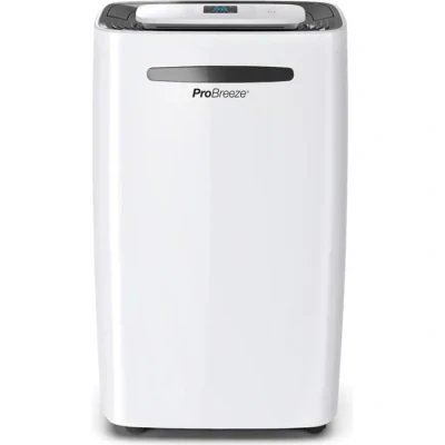 Image de Pro Breeze Déshumidificateur Compresseur 20L/jour pour pièces jusqu&#039;à 30 m² 4 modes, Sèche linge, Drainage continu, Minuterie 24h, Grand Réservoir 5,5L Contre l&#039;humidité, la moisissure