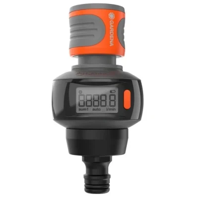 Image de Aquamètre GARDENA AquaCount avec 4 modes Ecran pivotant Fonctionne piles Résistant au gel et UV (18350 20)