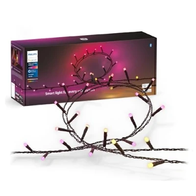Image de Philips Hue Guirlande connectée Lumineuse Festavia 500 LEDs 40m, fonctionne avec Alexa, Google Assistant et Apple Homekit