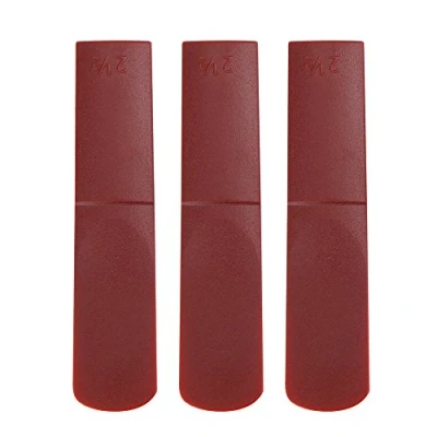 Image de 3Pcs Anche Saxophone Alto Force 2.5 Résine Anches pour Qualité Supérieure Fiabilité &amp; Durabilité Exceptionnelle Sax Accessoire(Red)