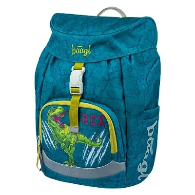 Image de Baagl Cartable pour garçons et filles 1ère classe (ou 2e classe), sac d&#039;école Ergo école primaire, léger enfants, à dos avec sangle de poitrine, dragon