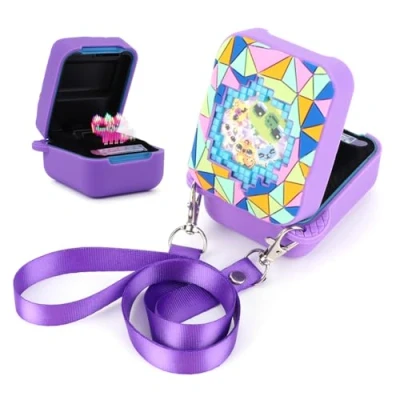 Image de BLOOOK Tchutz Coque de protection En silicone pour jouet interactif Bitzee Magicals Résistante aux rayures Violet