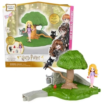 Image de HARRY POTTER PLAYSET COURS DE SOINS AUX CRÉATURES MAGIQUES WIZARDING WORLD Coffret Magique Avec 1 Figurine Articulée Luna Lovegood et Accessoires 6061845 Jouet Enfant 5 ans +