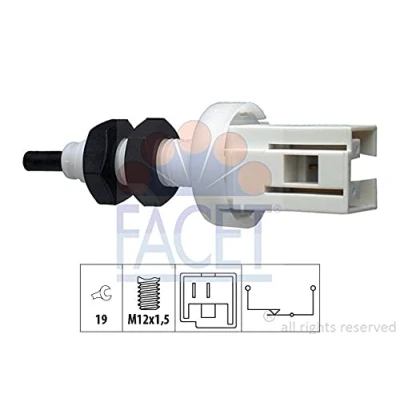 Image de FACET 7.1250 Interrupteur des feux de freins mécanique M12x1,5 Made in Italy OE Equivalent IVECO: DAILY 2 Pritsche/Fahrgestell, Kasten/Kombi