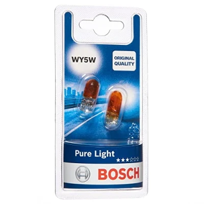 Image de Bosch WY5W Pure Light lampes auto 12 V 5 W W2,1x9,5d 2 ampoules