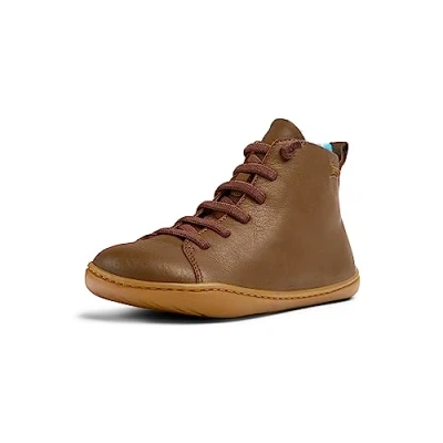 Image de Camper PEU CAMI Bottines à lacets pour enfants, Taille: 25, Medium brown Cuir