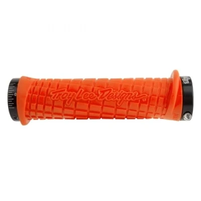 Image de ODI Troy Lee Poignées Design Grip 130 mm Multicolore Orange/Noir