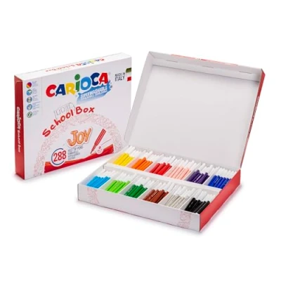 Image de Carioca Schoolbox Marqueurs, Multicolore 42826/B Version Espagnole