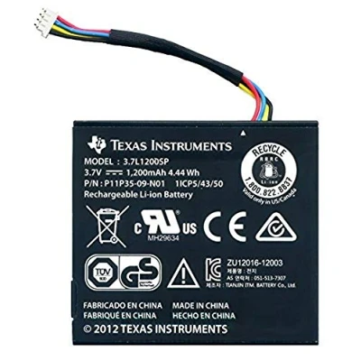 Image de Texas Instruments N2BT/BKT/A Batterie de Rechange avec câble pour TI Nspire CX, CX Cas et 84 Plus C Silver Edition