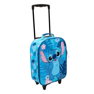 Image de Undercover Trolley pour Enfants Stitch Compartiment Principal spacieux Compagnon de Voyage idéal Poignée télescopique réglable et fixable