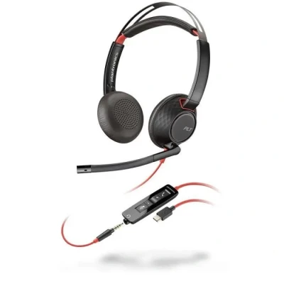 Image de POLY Blackwire 5220 Casque Avec fil Arceau Bureau/Centre d&#039;appels USB Type C Noir Neuf