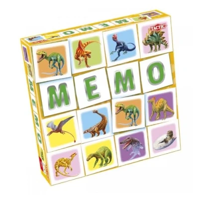 Image de Tactic 55802 Match MEMO Board Family Easy to Play Childrens Well Made Pairs Dinosaur Fun , Memory Game for Kids Ages 3+, Multi