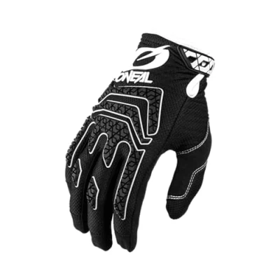 Image de O&#039;NEAL Gants vélo et Motocross MX MTB DH FR Descente Freeride Matériaux durables, Flexibles, Impression Silicone pour Une Bonne Tenue Gant Sniper Elite Adulte Noir Blanc Taille M