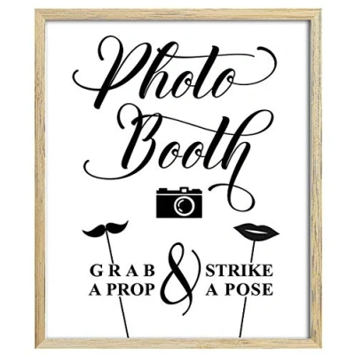 Image de Darling Souvenir Cabine Photo Signe de la fête Mariage Prenez Un Appui, frappez Une Affiche Pose signée Cadre Non Inclus