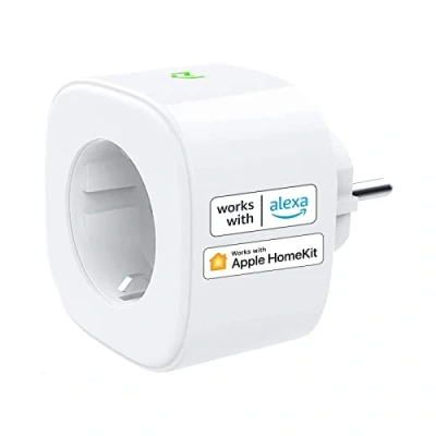 Image de Meross Prise Connectée (Type F), Intelligente Compatible avec Apple HomeKit, Siri, Alexa, Google Home et SmartThings, Programmable WiFi Commande Vocale Contrôle à Distance (1)