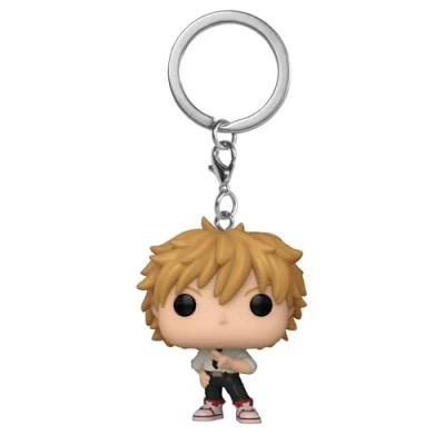 Image de Funko Pop! Keychain: CSM Denji Chainsaw Man Mini Figurine en Vinyle à Collectionner Porte clés Fantaisie Cadeau de Noël Idée Produits Officiels Anime Fans