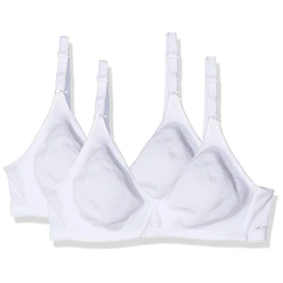 Image de Nur Die 2er Pack Damen Baumwoll BH Soutien Gorge, Blanc (Weiß 30), 100C (Taille Fabricant: 85C) (Lot de 2) Femme