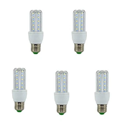 Image de TECNOLUX EURO 3U a mené le tube de lampe d&#039;ampoule E27 3000K lumière jaune 5W (Pack5)
