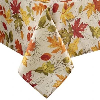 Image de Elrene Home Fashions Tissu imprimé Automne/récolte/Thanksgiving, Polyester, Multicolore, 152,4 x 304,8 cm (Nappe)