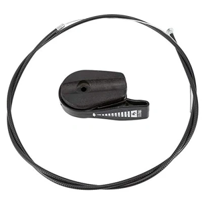 Image de KSTE Cable Pour Tondeuse, Câble d&#039;accélérateur for tondeuse à gazon de 65&quot;avec poignée levier commutateur commande tondeuses jardin (Couleur : Black)