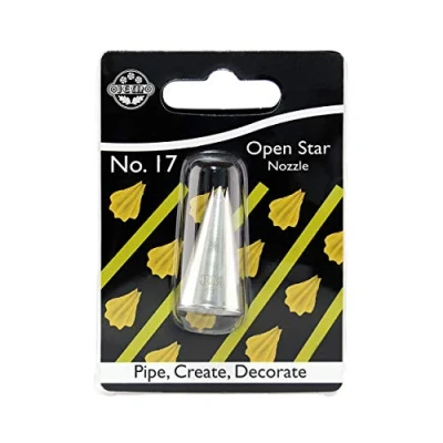 Image de JEM NZ17 Douille Etoile Ouverte, Acier Inoxydable, Argent, 2 x 3.5 cmNZ17