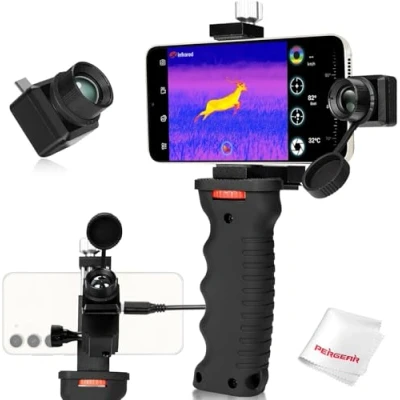Image de InfiRay Xinfrared T2 Pro Caméra Thermique à Vision Nocturne, Résolution 256X192,Distance focale de 13 mm,Champ 13.6X10.2, Suivi des Points Chauds pour la Chasse (pour Android Type C)