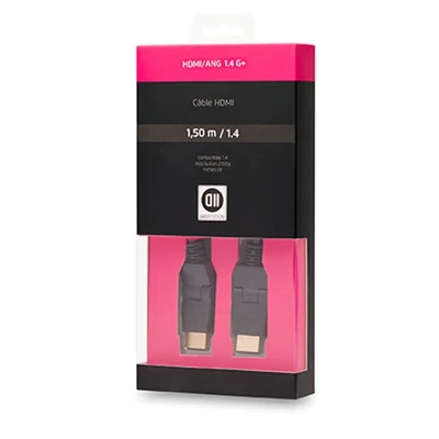 Image de D2 Diffusion D2HDMI150ROT câble HDMI 1,5 m Type A (Standard) Noir Neuf