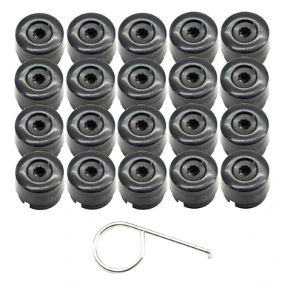 Image de Arotzelox 20* Cache vis de Roue 19 mm pour Transporter T5 T6 2003 2020 Capuchons d&#039;écrou Roue, Voiture, tête
