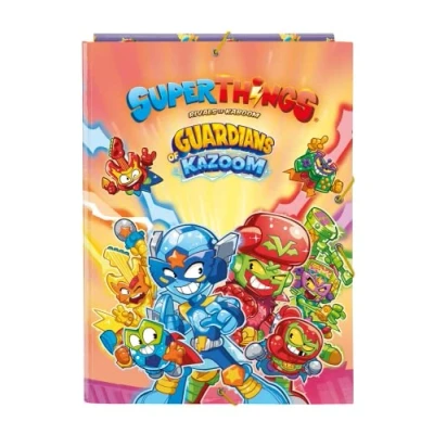 Image de Classeur Folio SAFTA Superthings Guardians of Kazoom 3 rabats Multicolore 26 x 33,5 2,5 cm