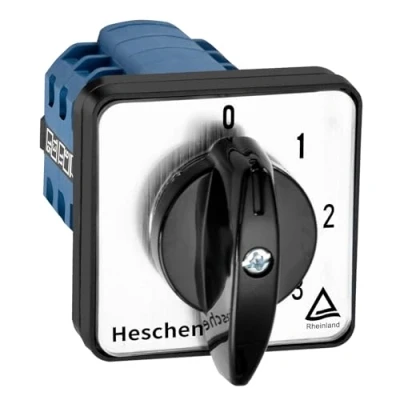 Image de Heschen Commutateur de sélecteur came rotatif universel LW28 20/0 4.4 660V 20A 5 positions 4 phases 16 bornes CE