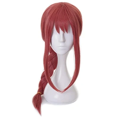 Image de HIROAKIYA Makima Wig, Chainsaw Man Cosplay Wig with Cap, Length approx.65cm