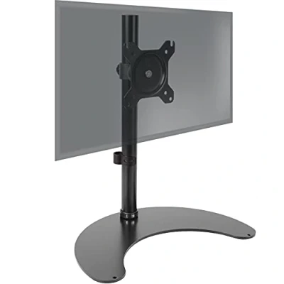 Image de Duronic DM15D1 Support d&#039;écran sur Socle pour Bureau Hauteur Ajustable Rotatif Inclinable Pivotable Compatibilité Universelle