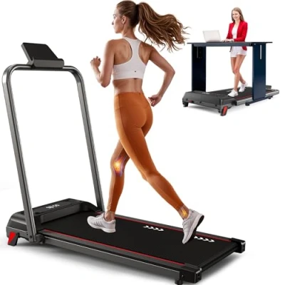 Image de CharonFit Tapis de Course pour Domicile, Walking Pad : avec Un Moteur 2,25 CV, Une capacité Charge 100 kg et Pente 4%, 1 10 km/h