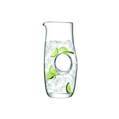 Image de LSA VO04 Pichet vide en verre soufflé à la bouche et fait main Transparent 1,2 l