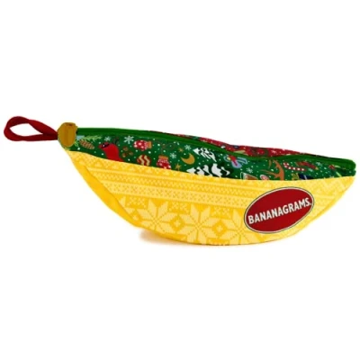 Image de BANANAGRAMS Hiver Version française Jeu de Lettres et rapidité Fun pour l’Hiver à partir 7 Ans 1 8 Joueurs 91102