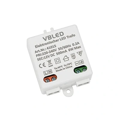 Image de VBLED® Mini transformateur LED 12 V/CC, 0 6 W transformateur/bloc d’alimentation/Driver
