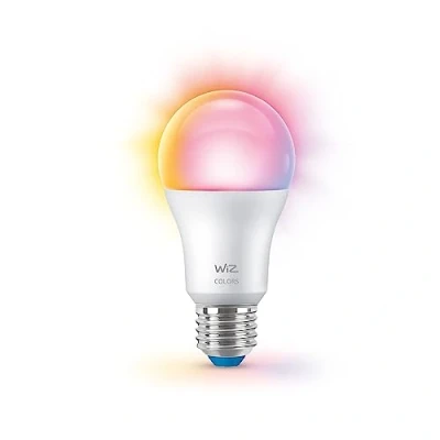Image de WiZ ampoule LED Connectée Wi Fi Couleur E27, équivalent 60W, 806 lumen, fonctionne avec Alexa, Google Assistant et Apple HomeKit