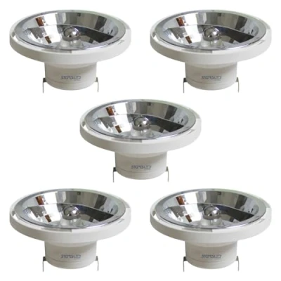 Image de SIGMALED LIGTHING SPOT LED AR111 G53 14W (équivalent 120W halogène) 1050 lumens Blanc Naturel 4000K 12V DC/AC Ampoule LOT de 5 SPOTS