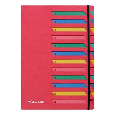 Image de Pagna Ordnungsmappe DESKORGANIZER 1 12, 12 F?cher, rot par Trieurs,