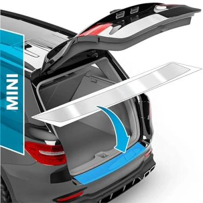 Image de uProtect Film Protection Seuil de Coffre Voiture Ensemble Complet pour Mini Countryman 1 (I) R60 I 2010 2017 Pare Choc Arriere Transparent Autocollant