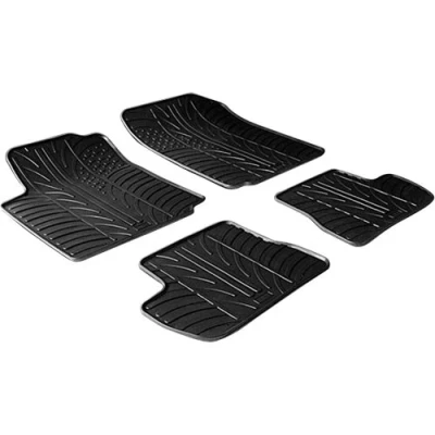 Image de Gledring 0112 Ensemble de tapis sol Caoutchouc avant et arrière 4 noir 750mm 550mm CITROËN: C2 3/5 portes