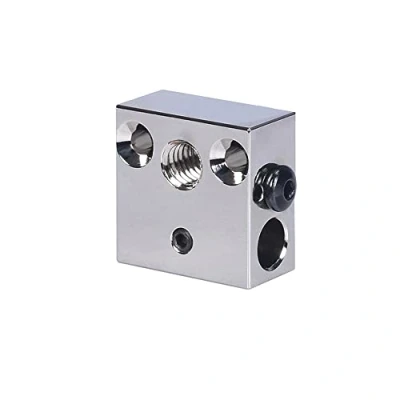 Image de BZ 3D 1 pièce Bloc Chauffant Ender 3,Bloc en Cuivre Plaqué MK8 avec Chaussette Silicone pour CR10,Ender 3/V2/Pro/Ender 5,MK8,MK9 Hotend.