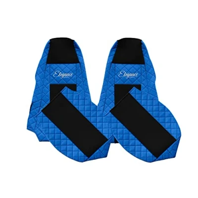 Image de F CORE Housses de Siege Camion compatibilité pour Scania G P R 01.05 12.16 Intégré conducteur Passager Bleu