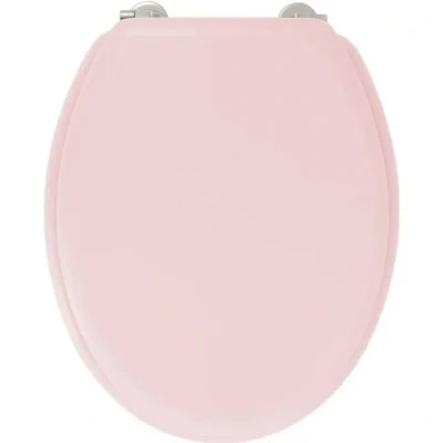 Image de GELCO DESIGN Abattant WC Dolce Charnieres inox Bois moulé Rose crystal