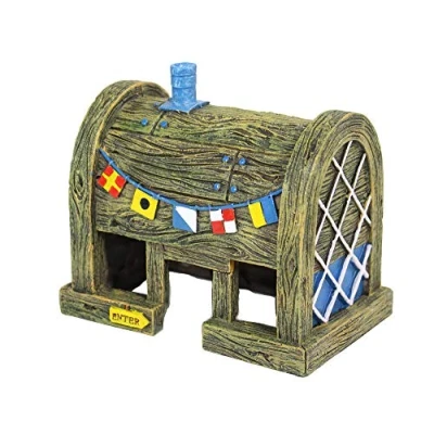 Image de Penn Plax SpongeBob Restaurant Crabe Croustillant Objet d&#039;Ornement pour Aquariophilie 7,62 cm